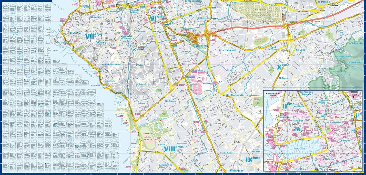Plan de poche plastifié - Marseille | Express Map