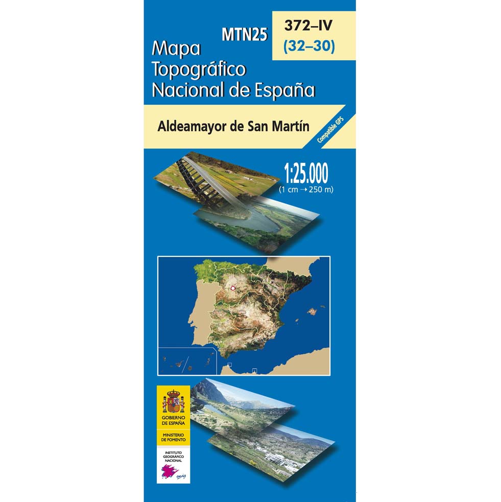 Carte topographique de l'Espagne n° 0372.4 - Aldeamayor de San Martin | CNIG - 1/25 000