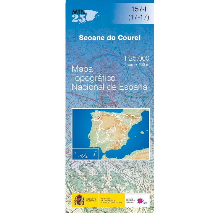 Carte topographique de l'Espagne n° 0157.1 - Seoane do Courel | CNIG - 1/25 000