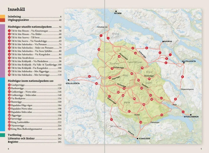 Guide de randonnées (en suédois) - Fjällvandra i Sarek (Suède) | Calazo