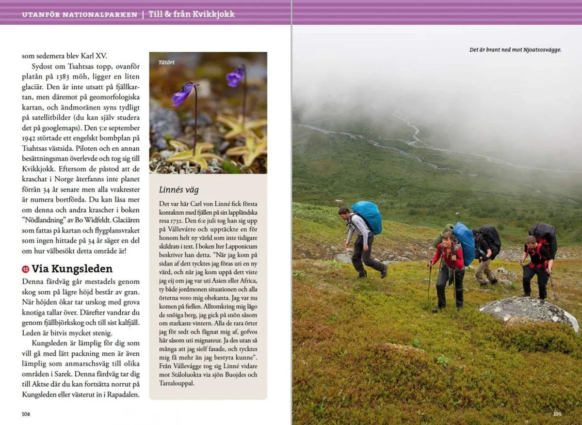 Guide de randonnées (en suédois) - Fjällvandra i Sarek (Suède) | Calazo