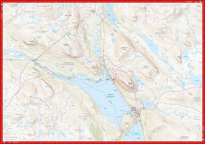 Hiking Map - Pältsa, Treriksröset & Kilpisjärvi | Calazo – 1:50 000 / 1:25 000