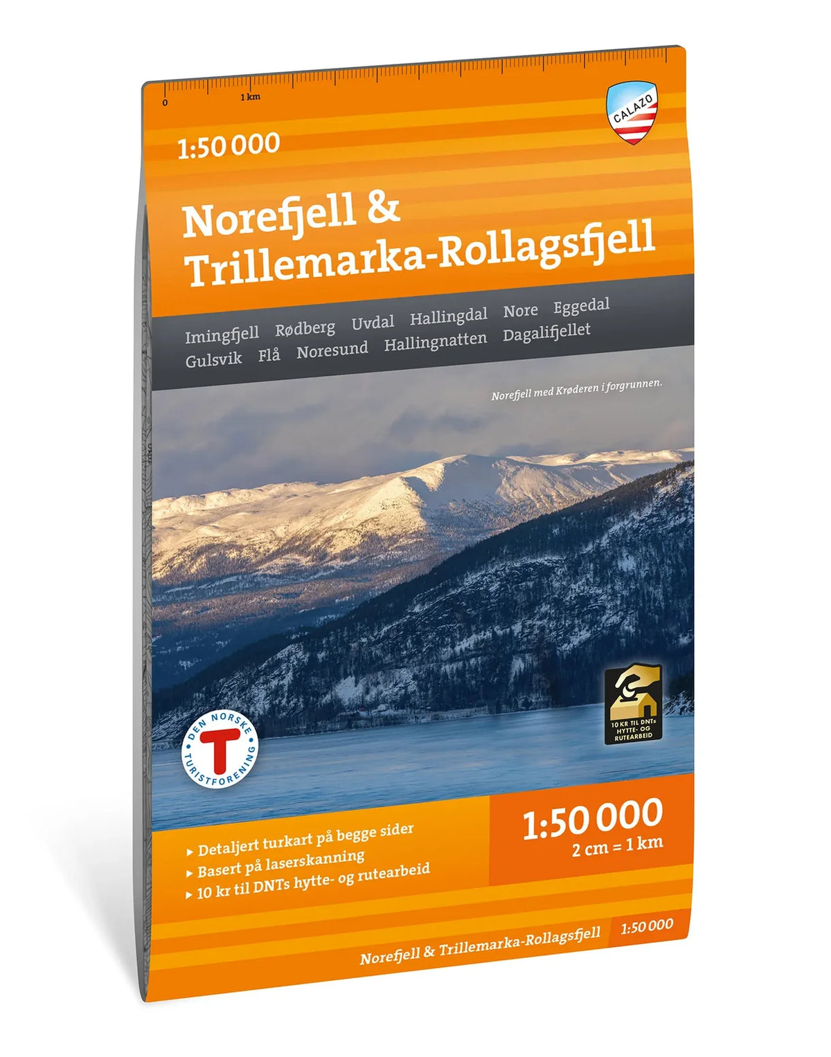 Carte de randonnée - Norefjell & Trillemarka-Røldalsfjell (Norvège) | Calazo – 1:50 000