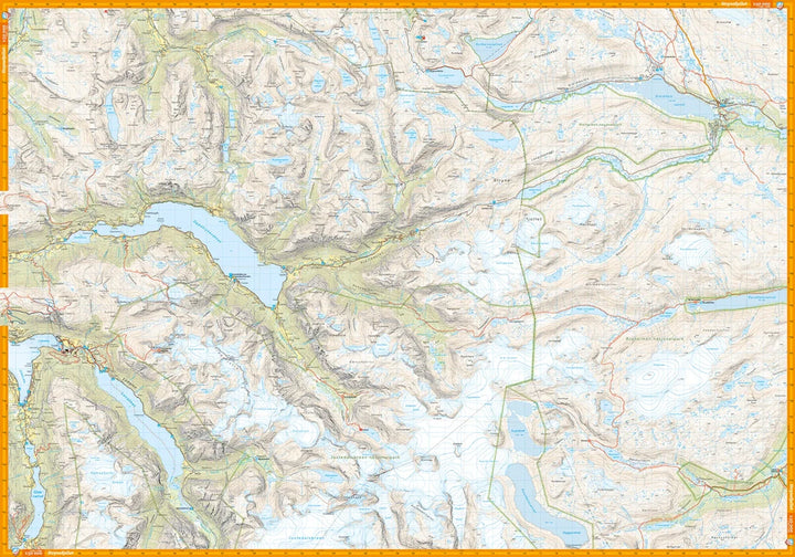 Carte de randonnée - Stryn (Norvège) | Calazo – 1:50 000