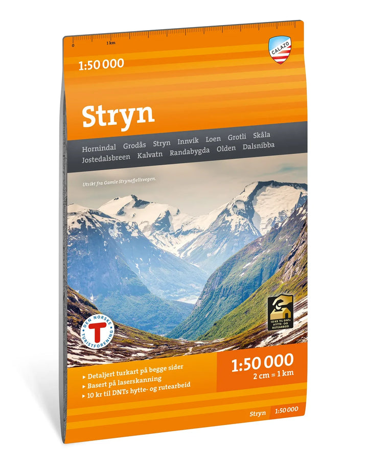Carte de randonnée - Stryn (Norvège) | Calazo – 1:50 000
