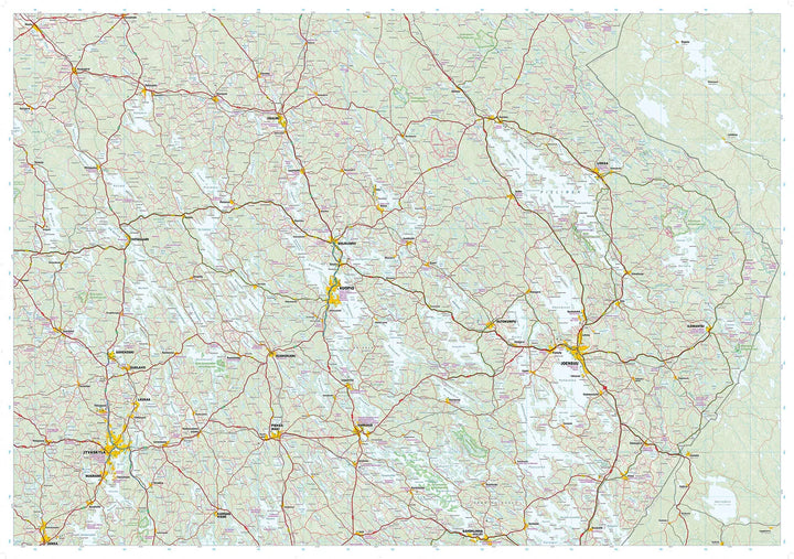 Carte routière et touristique - Finlande orientale | Calazo - 1:350 000