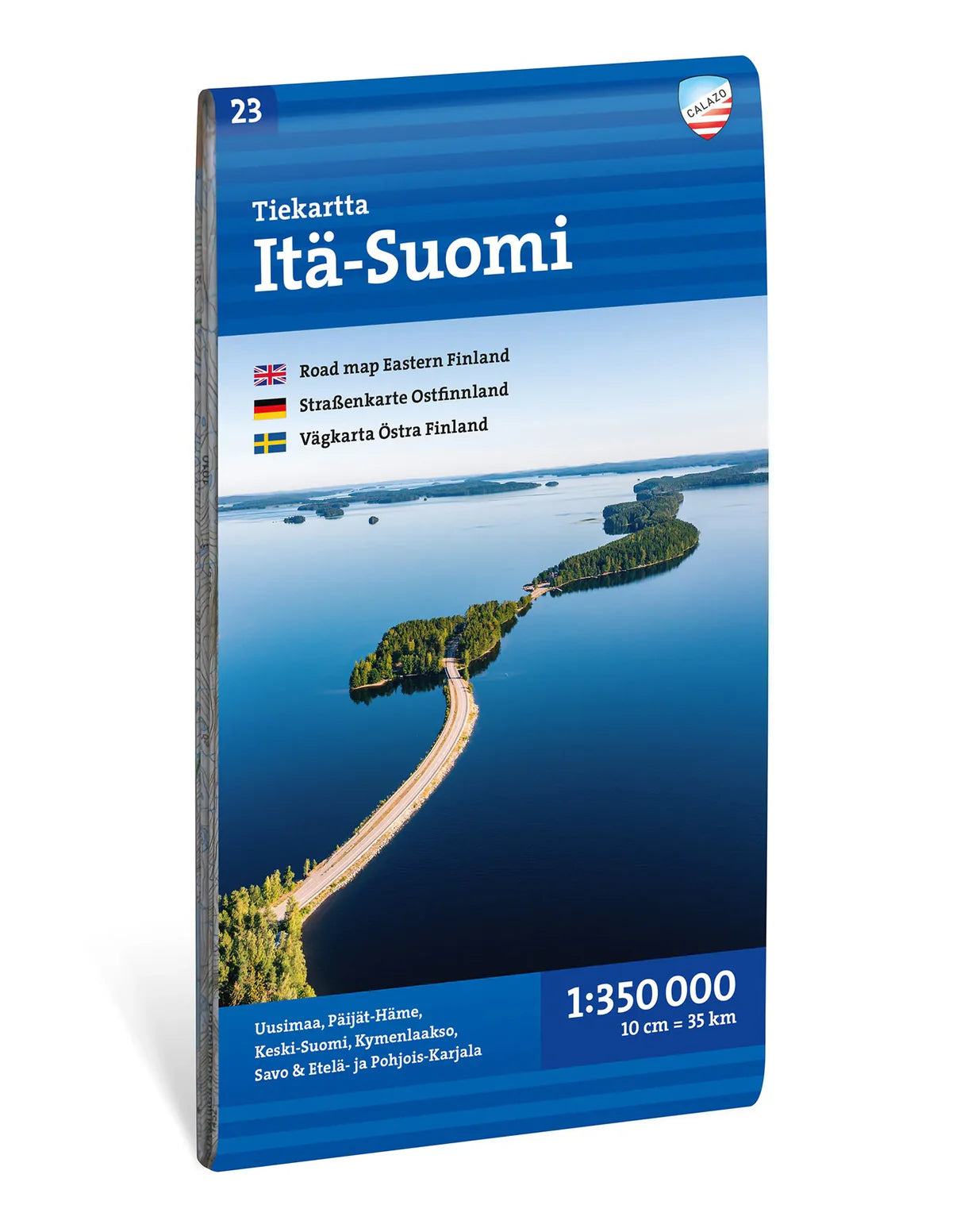 Carte routière et touristique - Finlande orientale | Calazo - 1:350 000