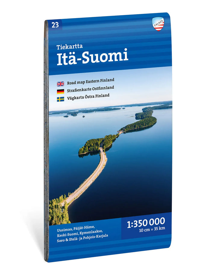 Carte routière et touristique - Finlande orientale | Calazo - 1:350 000