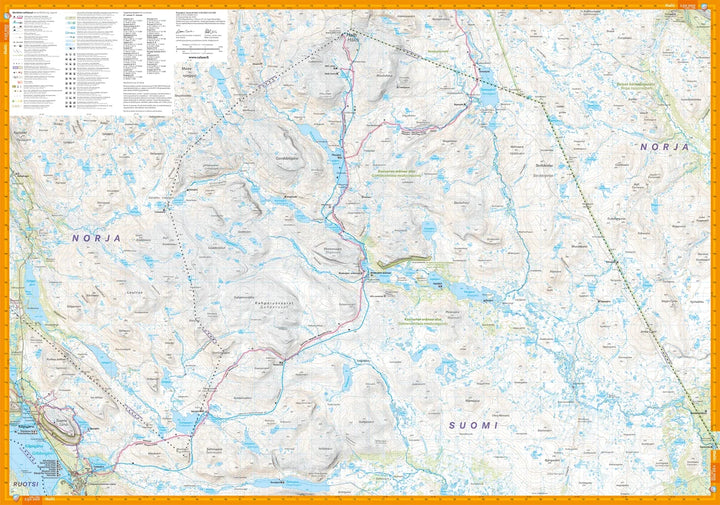 Carte de plein air - Kilpisjärvi, Saana & Halti (Finlande) | Calazo – 1:50 000