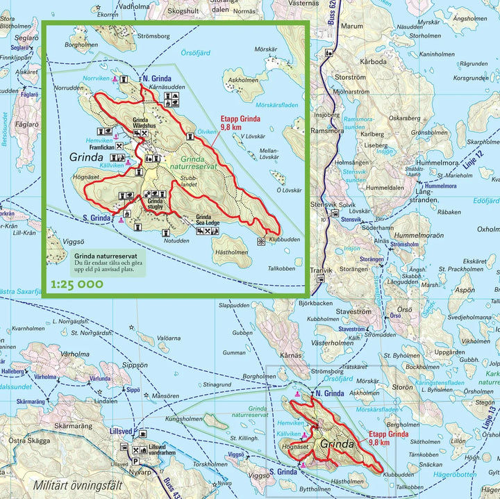 Carte de randonnée - Stockholm Archipelago Trail (Suède) | Calazo