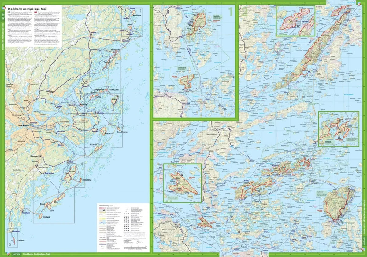 Carte de randonnée - Stockholm Archipelago Trail (Suède) | Calazo