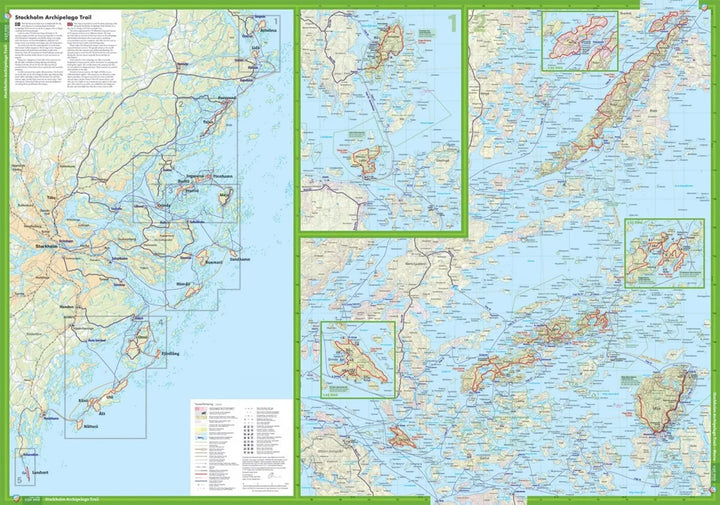 Carte de randonnée - Stockholm Archipelago Trail (Suède) | Calazo