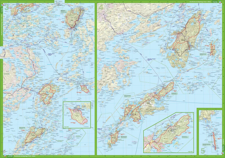 Carte de randonnée - Stockholm Archipelago Trail (Suède) | Calazo