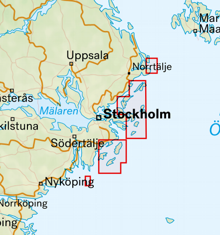 Carte de randonnée - Stockholm Archipelago Trail (Suède) | Calazo