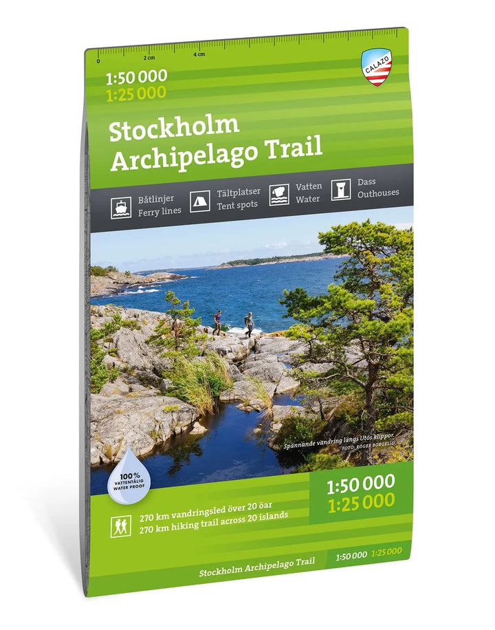 Carte de randonnée - Stockholm Archipelago Trail (Suède) | Calazo