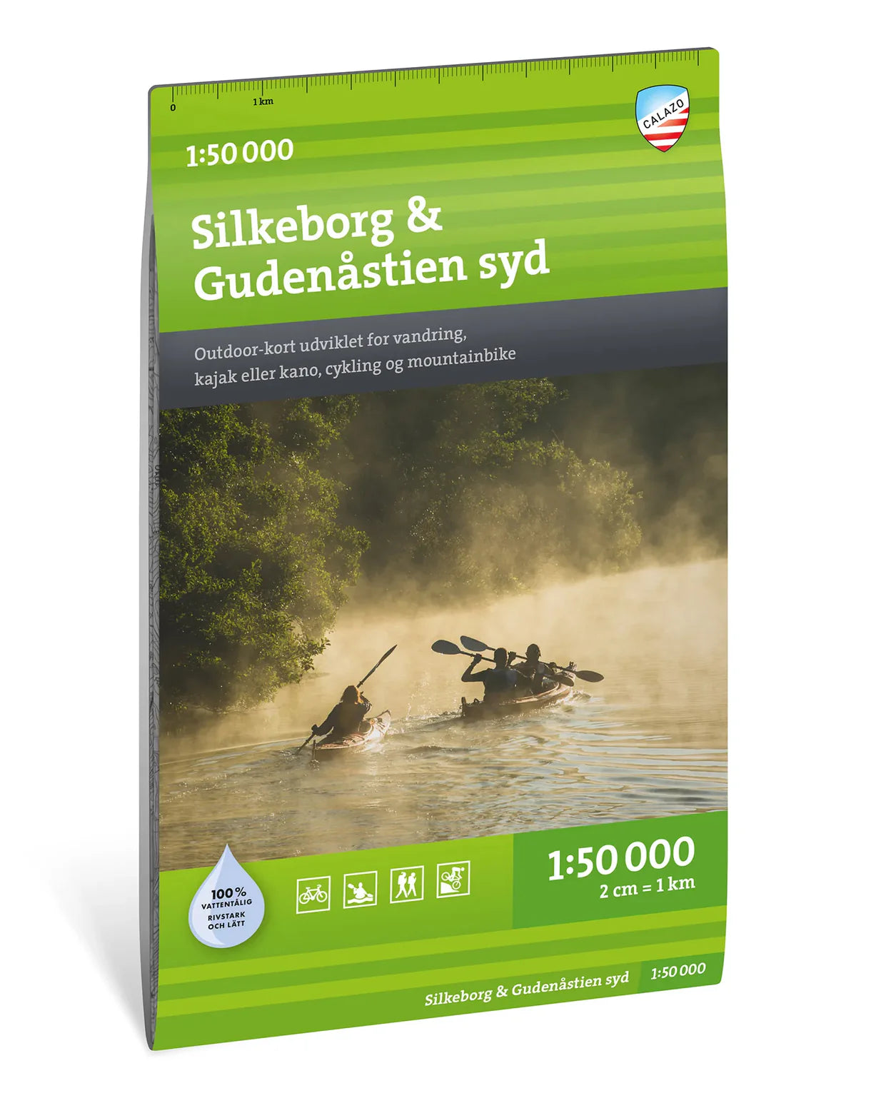 Carte de plein air - Silkeborg & Gudenåstien syd (Danemark) | Calazo carte de randonnée Calazo
