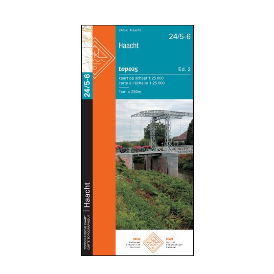 Carte topographique n° 24/5-6 - Haacht (Belgique) | NGI topo 25
