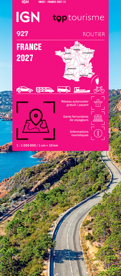 France Road and Tourist Map 2027 | IGN