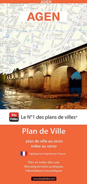 Agen, Lot-et-Garonne - Plan de ville | Blay Foldex plan de ville Blay Foldex