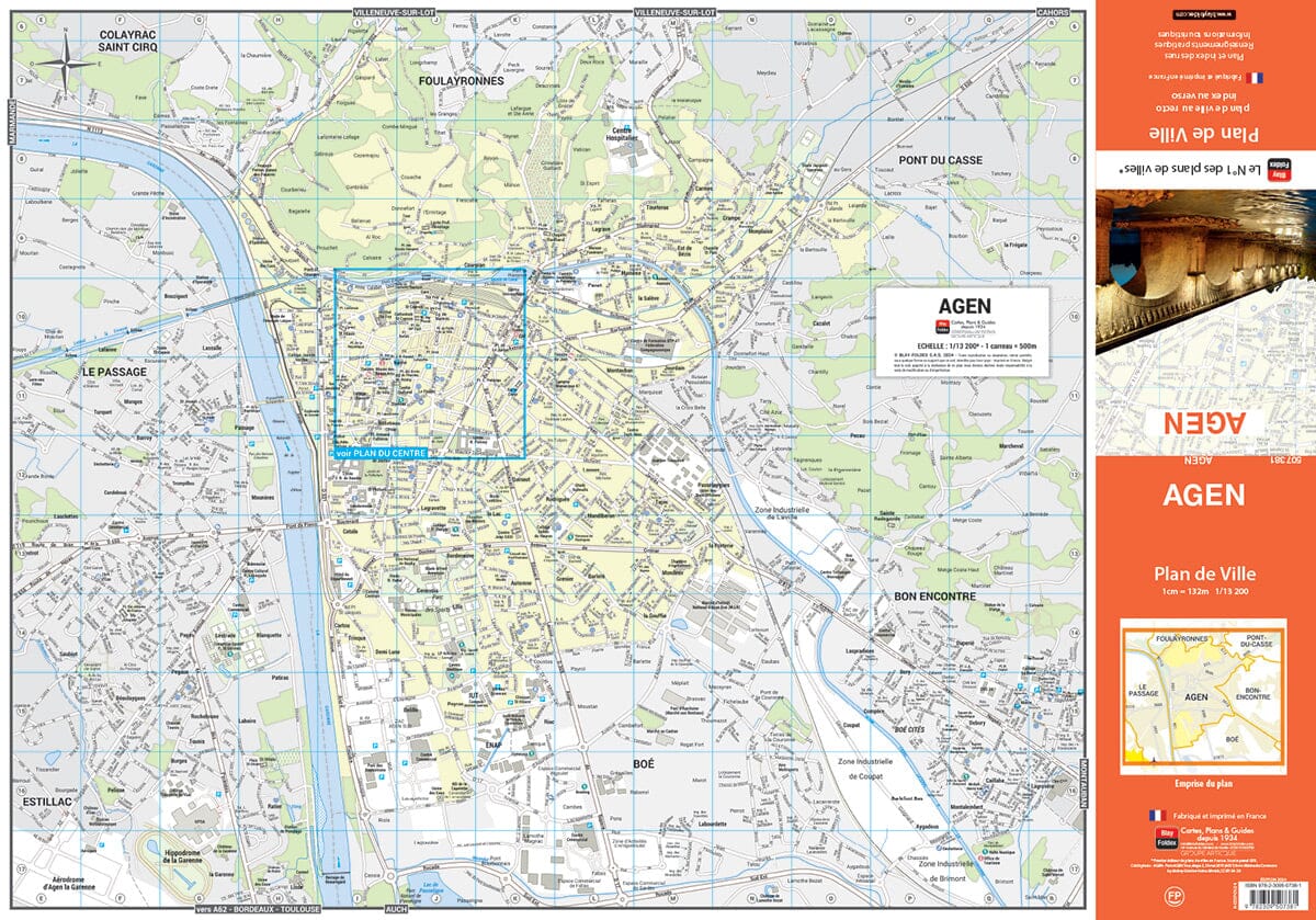 Agen, Lot-et-Garonne - Plan de ville | Blay Foldex plan de ville Blay Foldex