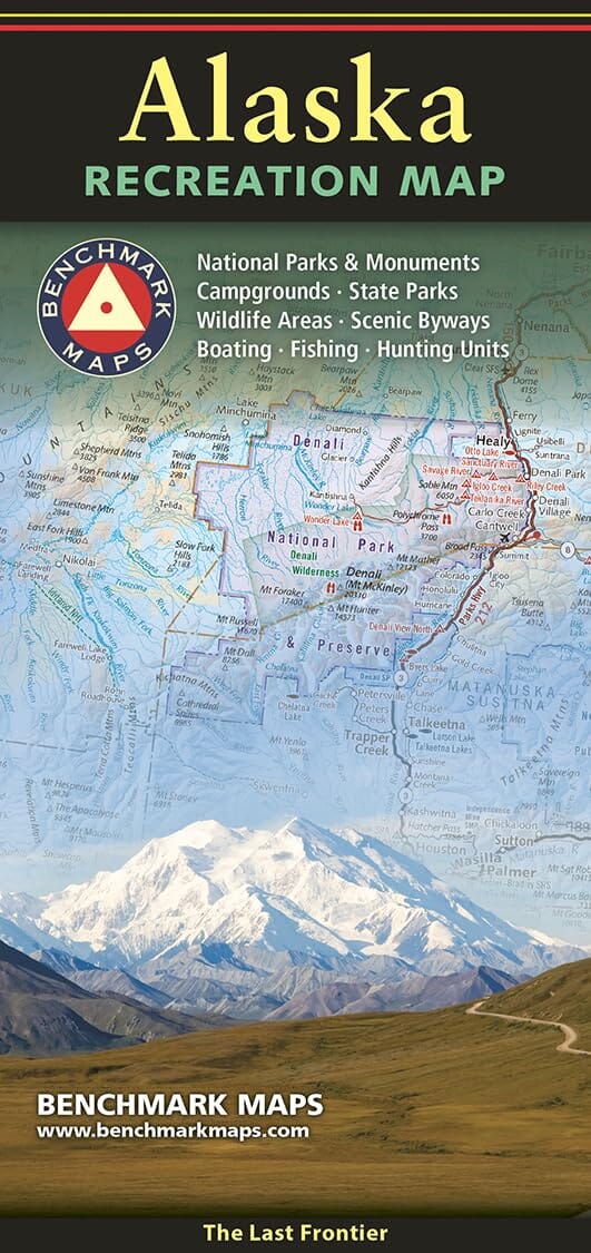 Alaska Recreation Map | Benchmark Maps carte routière Benchmark Maps 