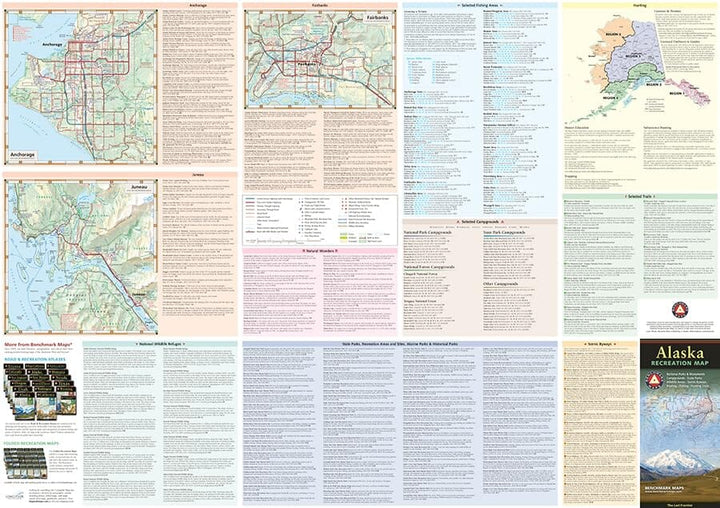 Alaska Recreation Map | Benchmark Maps carte routière Benchmark Maps 