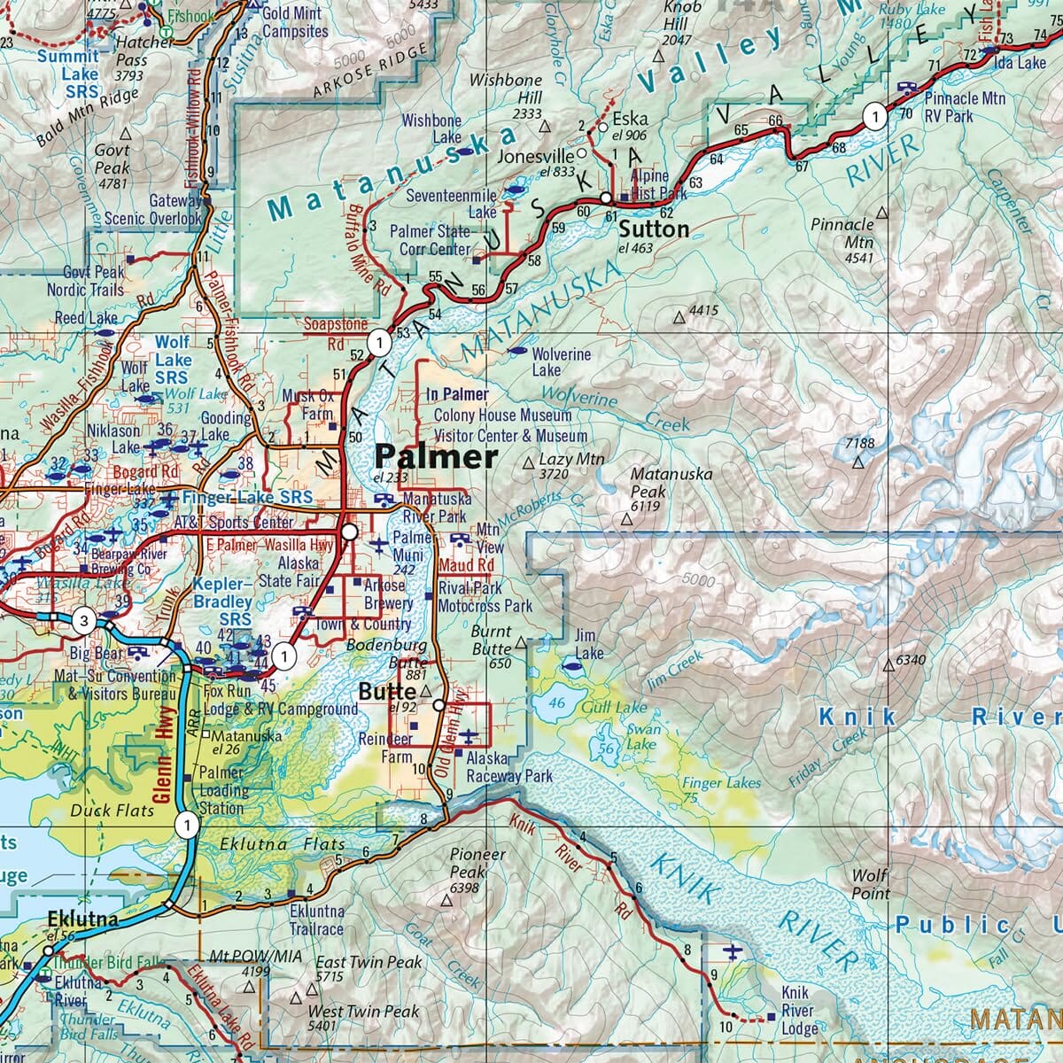 Alaska Road and Recreation Atlas 2027 | Benchmark Maps atlas Benchmark Maps 