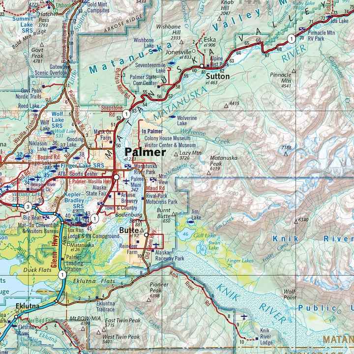 Alaska Road and Recreation Atlas 2027 | Benchmark Maps atlas Benchmark Maps 