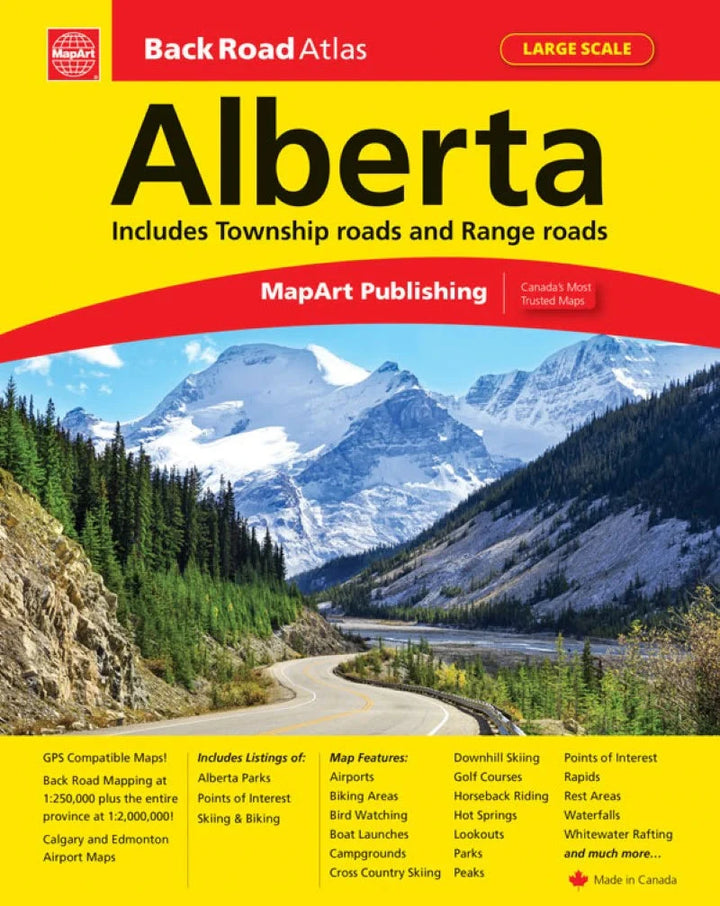 Alberta Back Road Atlas | Canadian Cartographics Corporation atlas Canadian Cartographics Corporation 