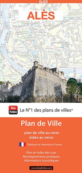 Alès, Gard - Plan de ville | Blay Foldex plan de ville Blay Foldex