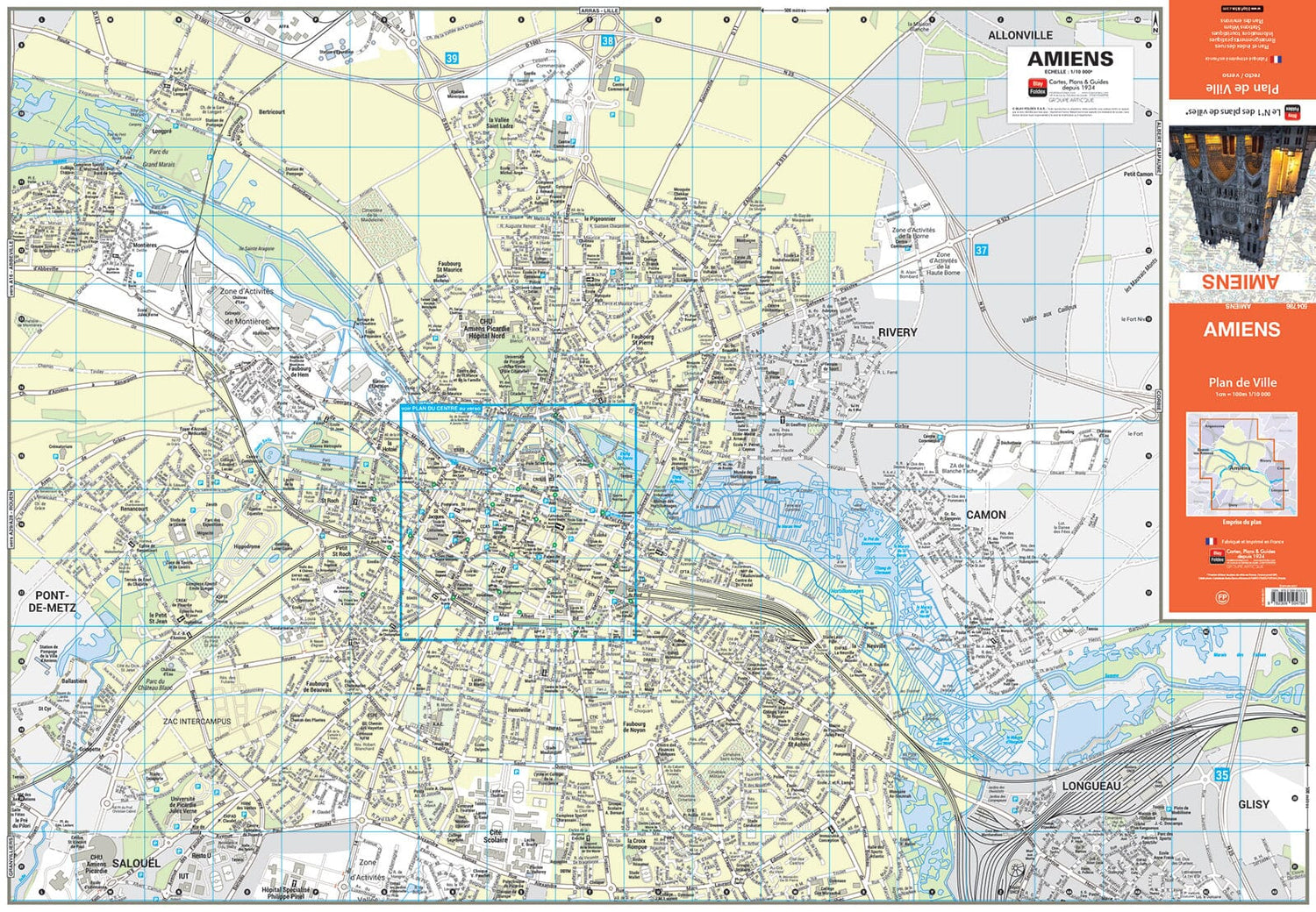 Amiens, Somme - Plan de ville | Blay Foldex plan de ville Blay Foldex