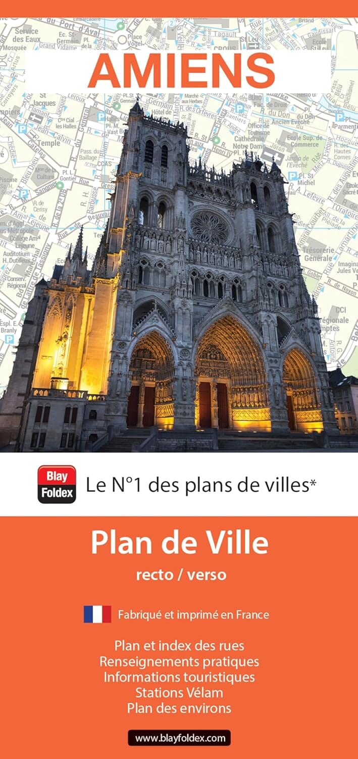 Amiens, Somme - Plan de ville | Blay Foldex plan de ville Blay Foldex 