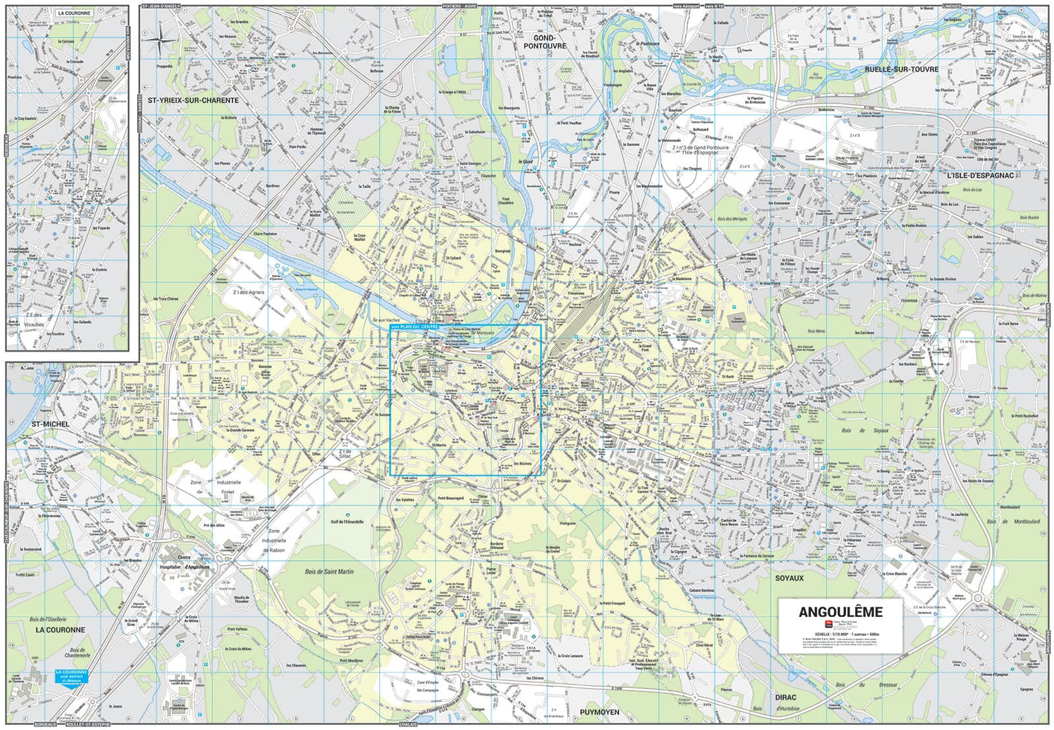 Angoulême, Charente - Plan de ville | Blay Foldex plan de ville Blay Foldex