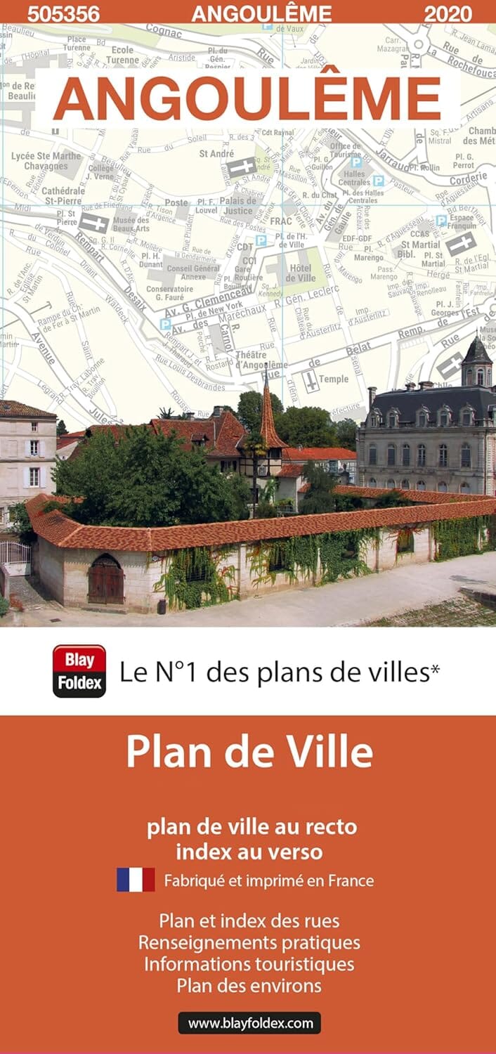 Angoulême, Charente - Plan de ville | Blay Foldex plan de ville Blay Foldex