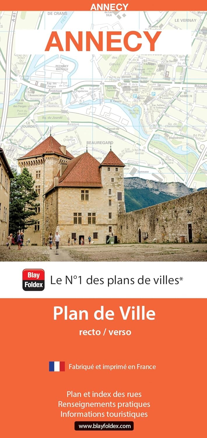 Annecy, Haute-Savoie - Plan de ville | Blay Foldex plan de ville Blay Foldex 