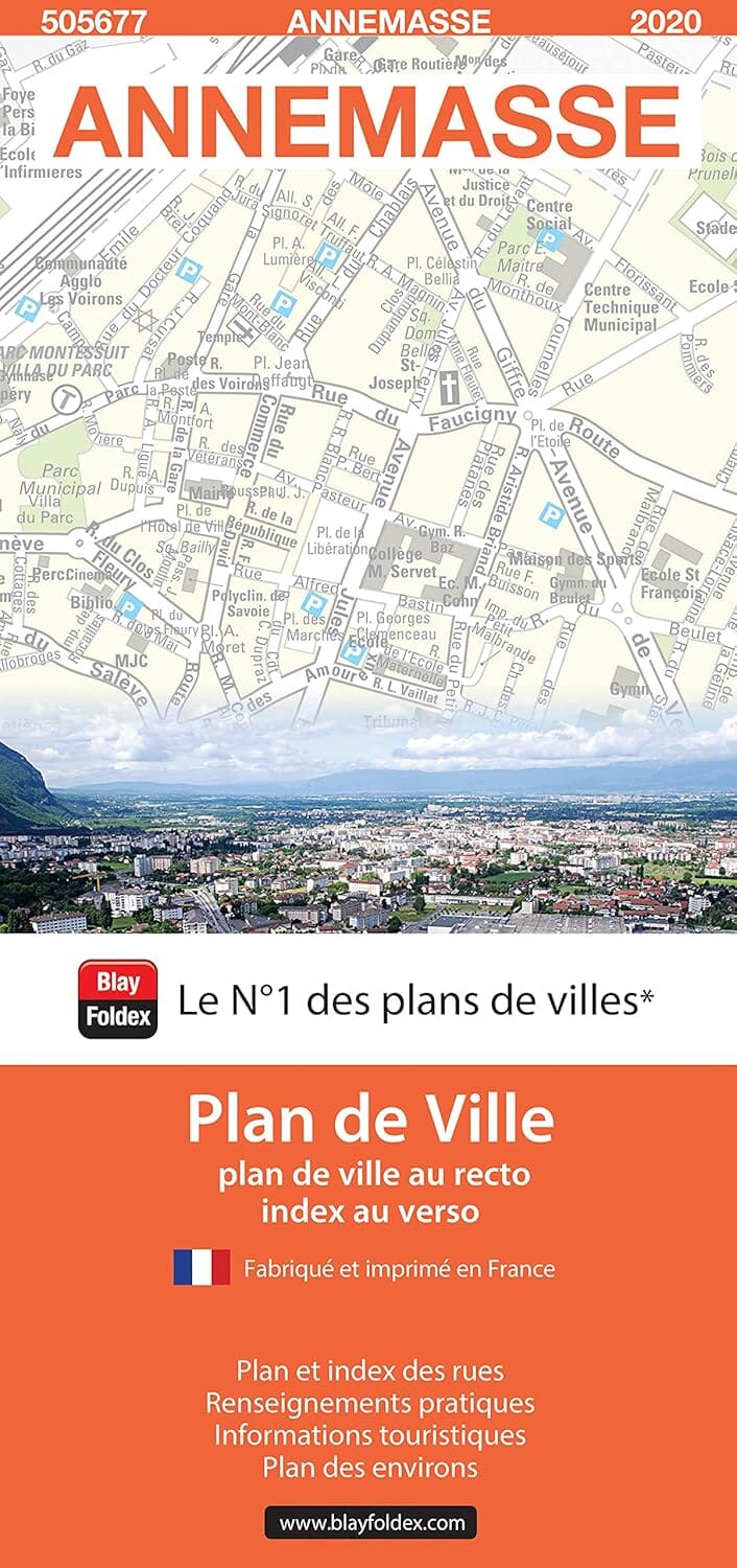 Annemasse, Les Voirons, Haute-Savoie - Plan de ville | Blay Foldex plan de ville Blay Foldex