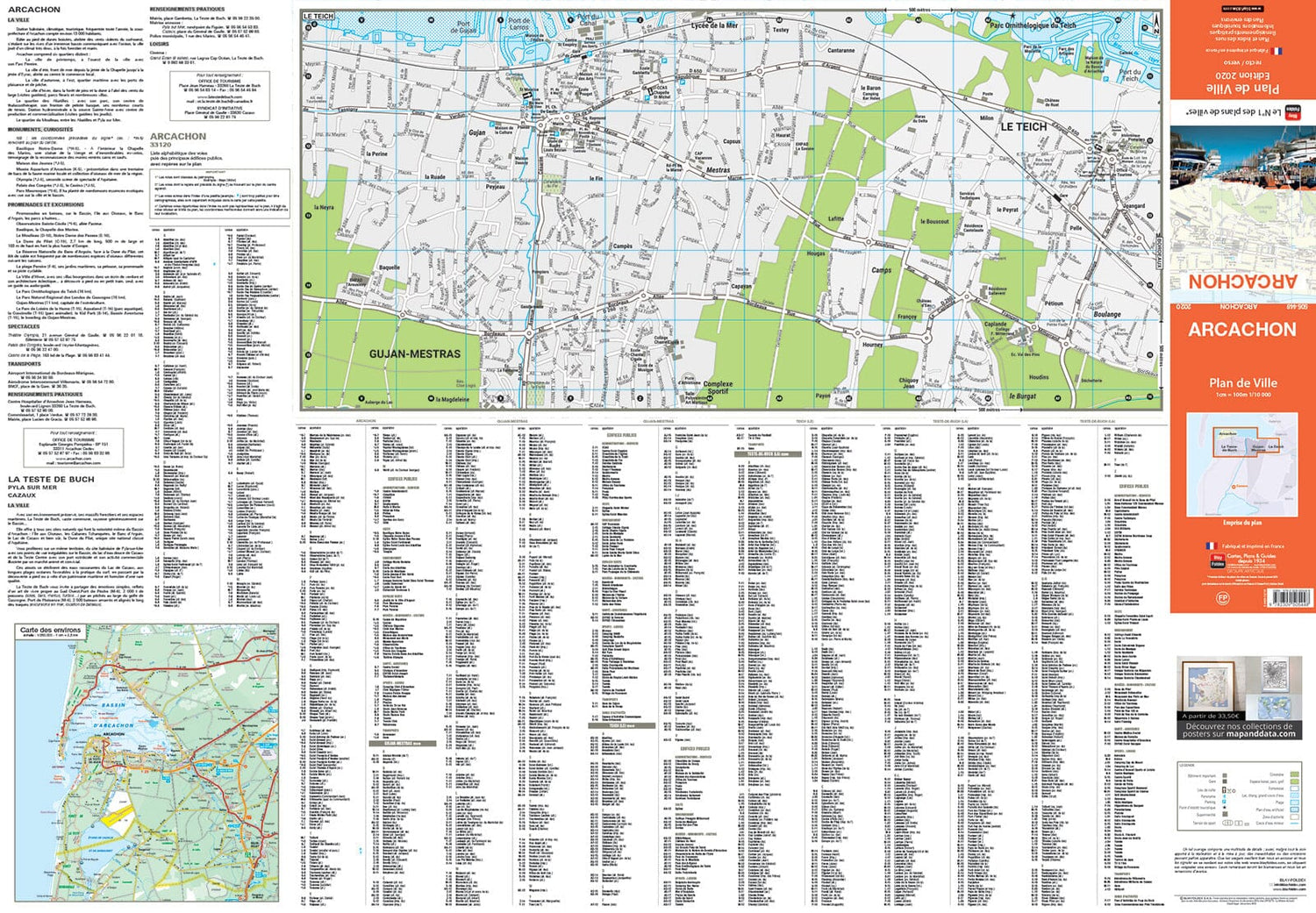 Arcachon, Gironde - Plan de ville | Blay Foldex plan de ville Blay Foldex