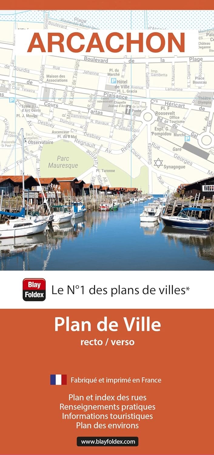 Arcachon, Gironde - Plan de ville | Blay Foldex plan de ville Blay Foldex