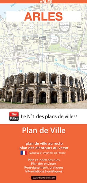 Arles, Bouches-du-Rhône - Plan de ville | Blay Foldex plan de ville Blay Foldex