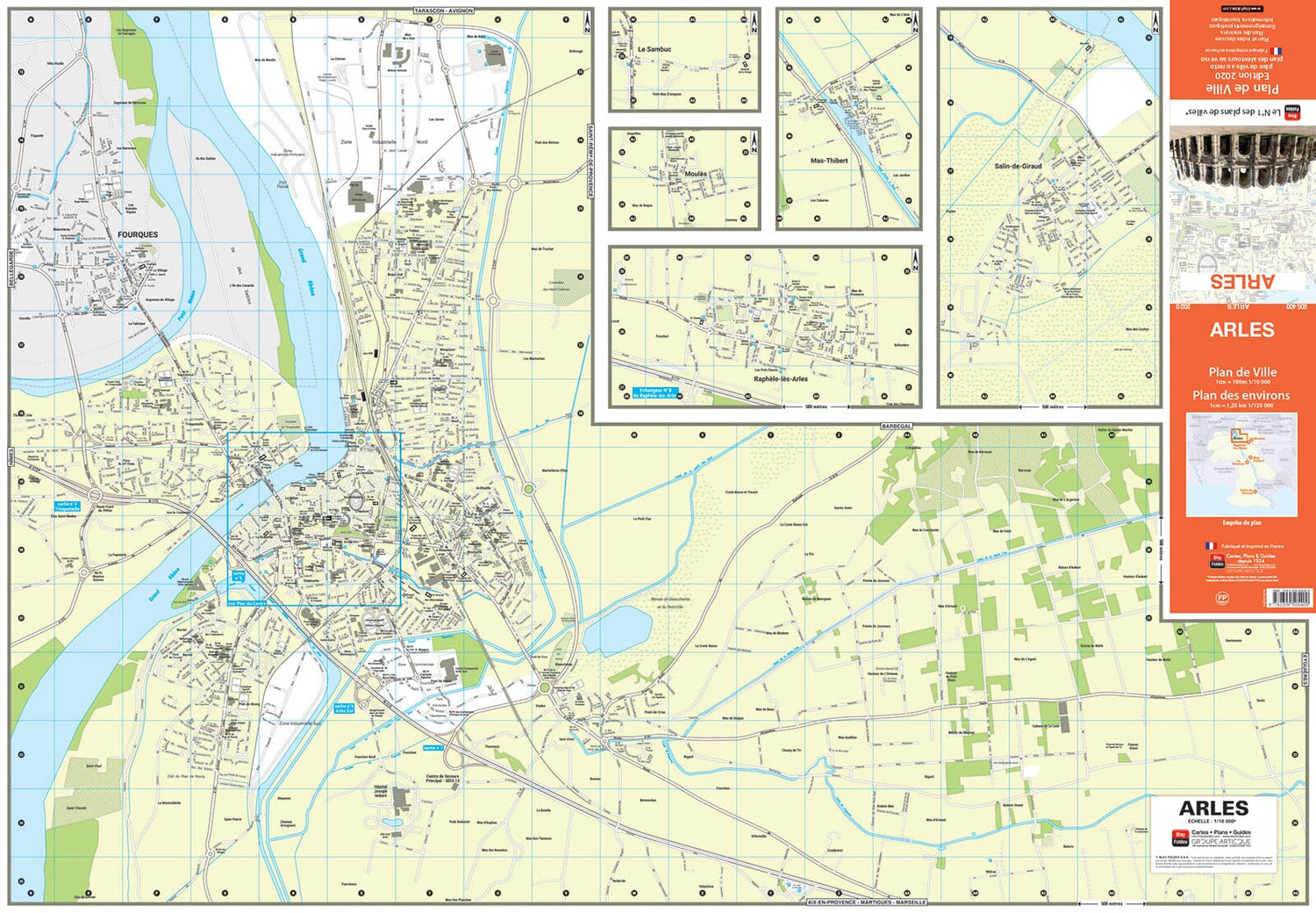 Arles, Bouches-du-Rhône - Plan de ville | Blay Foldex plan de ville Blay Foldex
