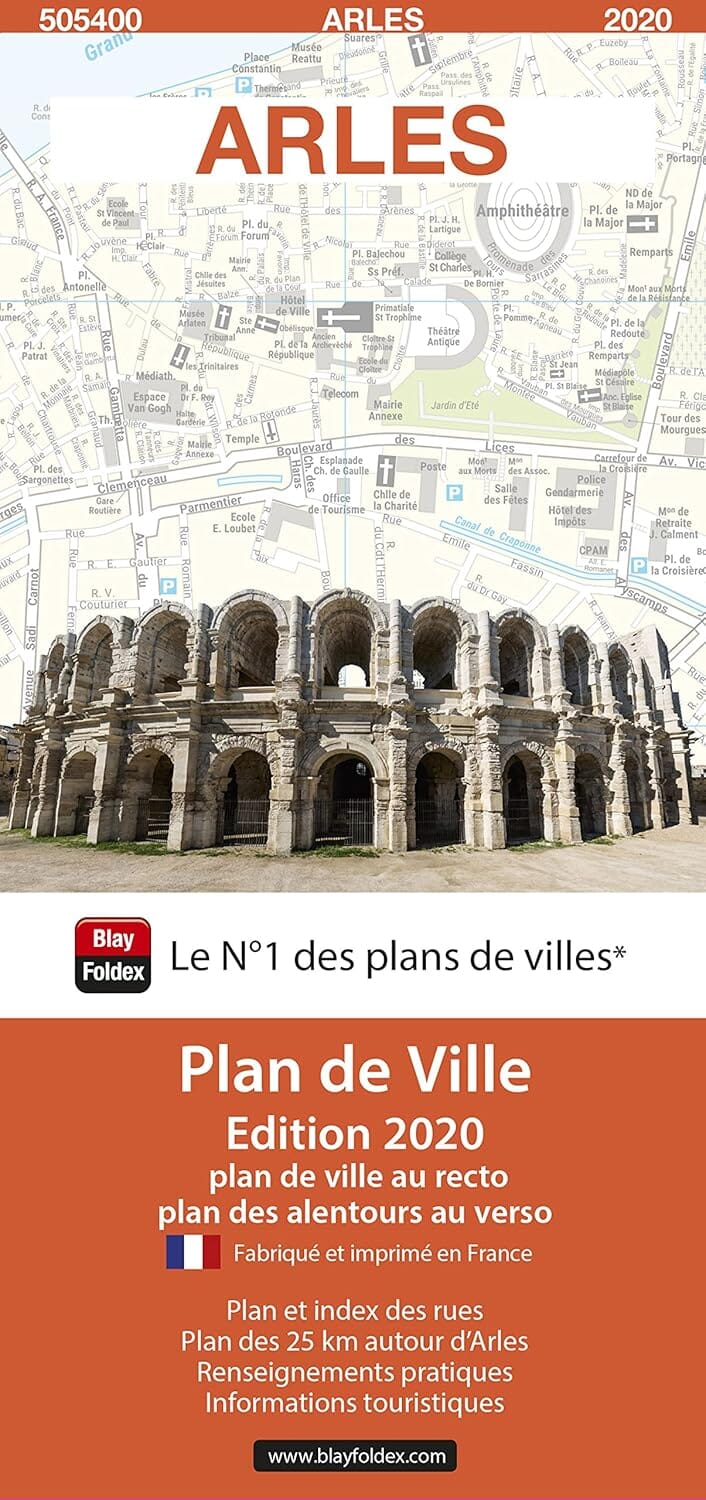 Arles, Bouches-du-Rhône - Plan de ville | Blay Foldex plan de ville Blay Foldex