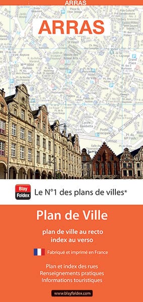 Arras, Pas-de-Calais - Plan de ville | Blay Foldex plan de ville Blay Foldex