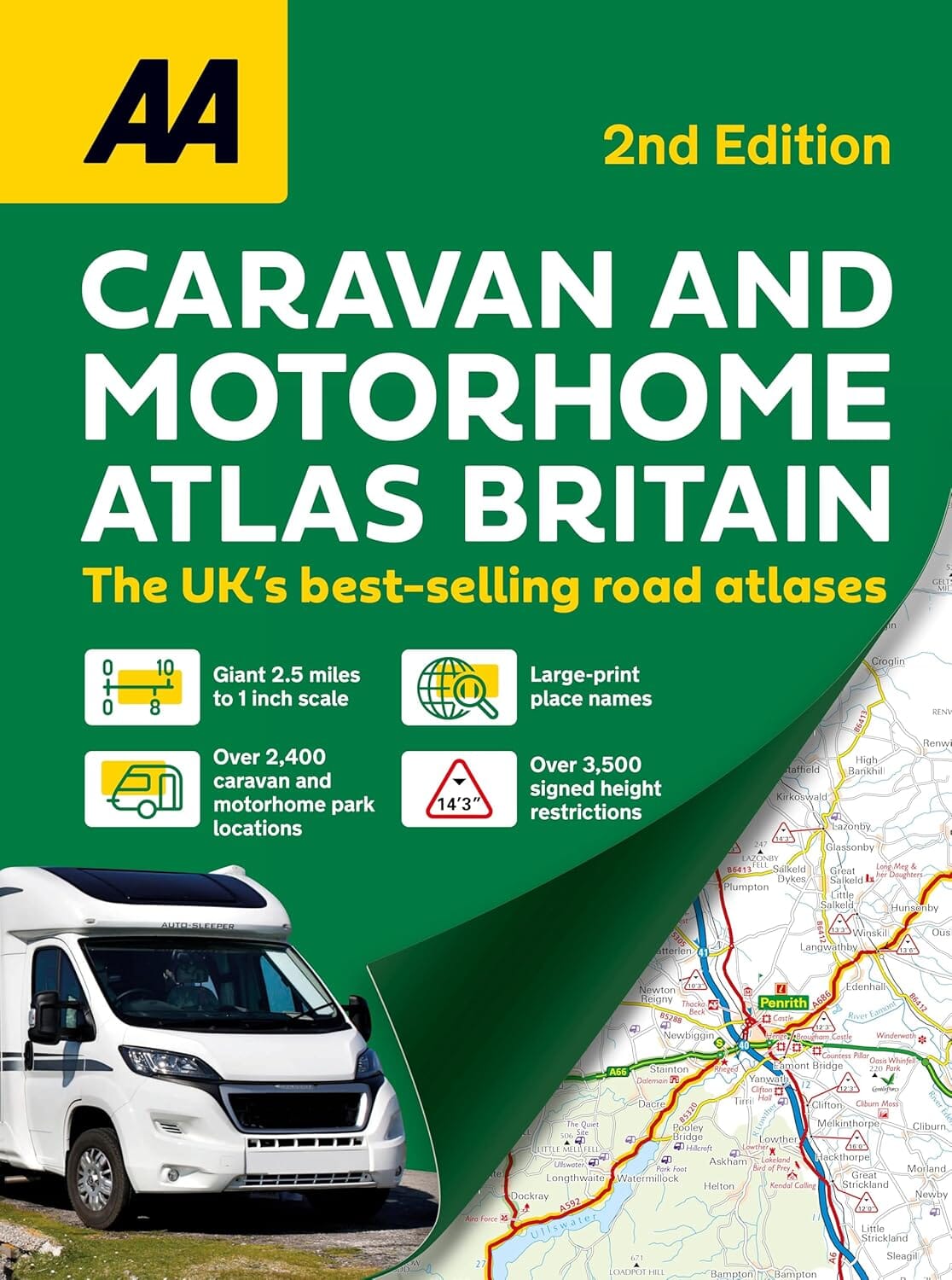 Atlas camping-car & caravane - Grande-Bretagne 2027 | AA Publishing atlas AA Publishing 