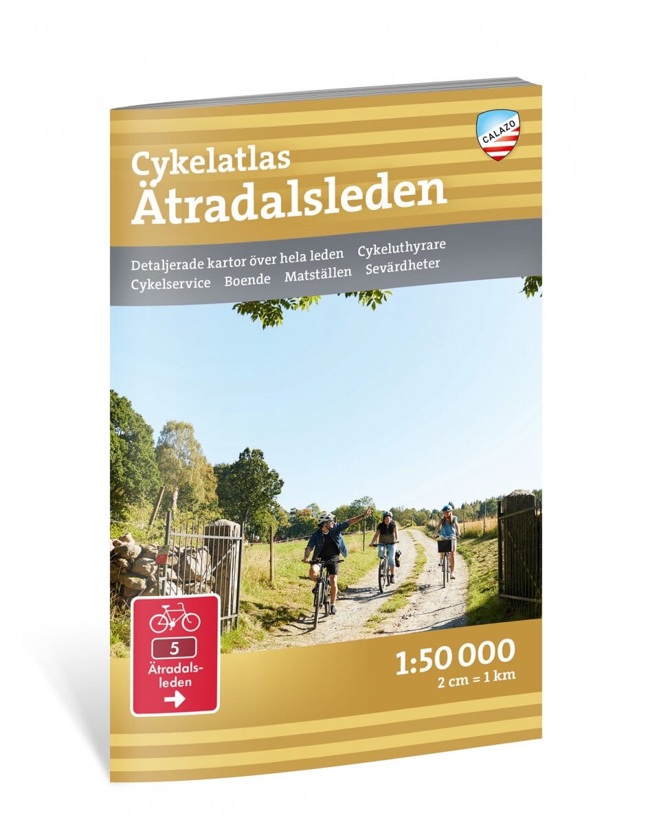 Atlas cycliste - Ätradalsleden (Suède) | Calazo carte de randonnée Calazo