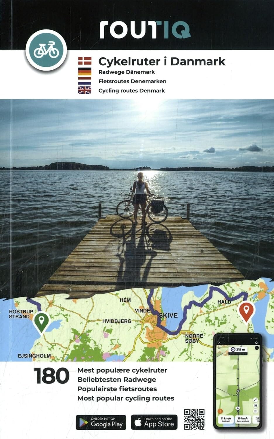Atlas cycliste (broché) - Véloroutes du Danemark | Falk atlas Falk 