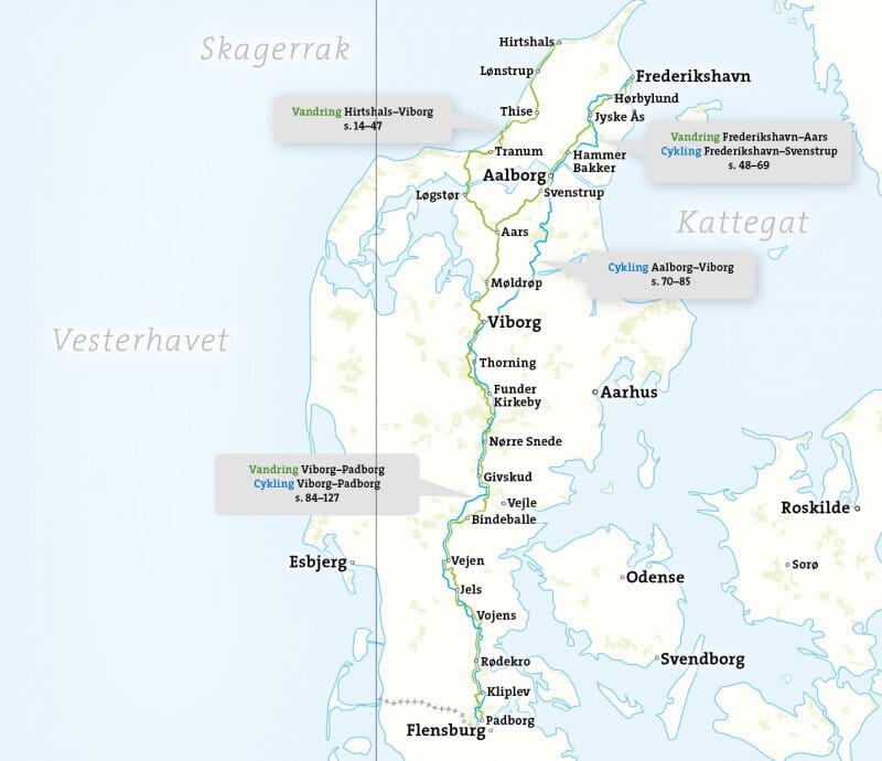 Atlas cycliste - Hærvejen (Danemark) | Calazo atlas Calazo 
