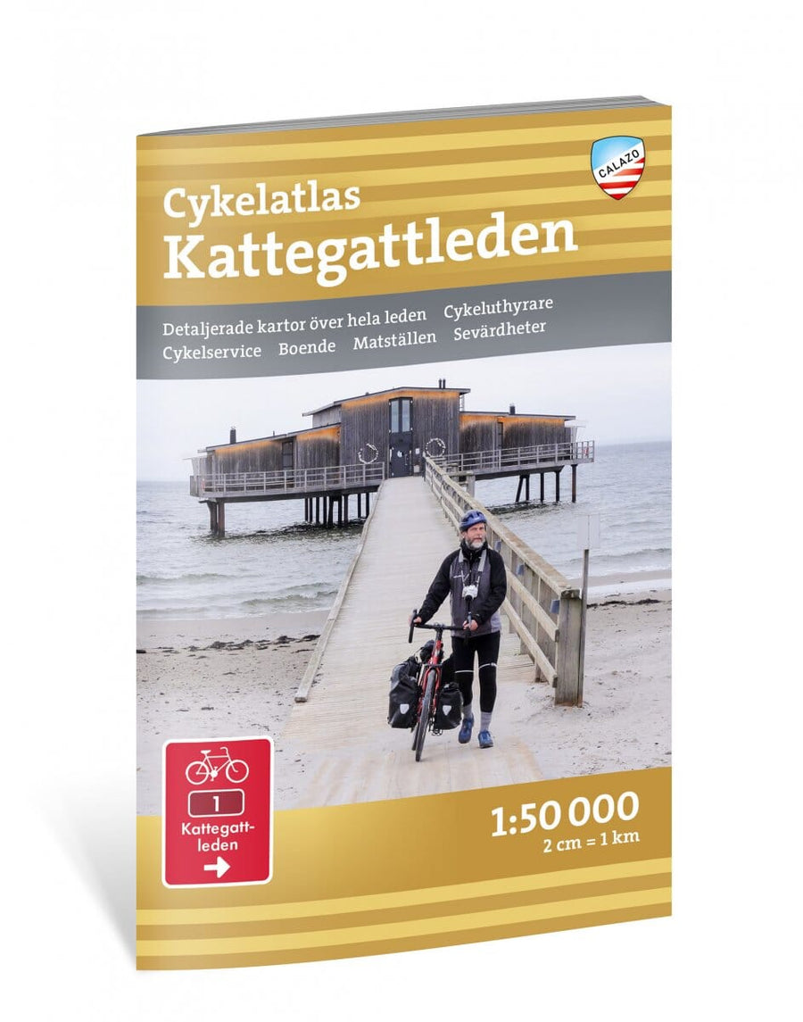 Atlas cycliste - Kattegattleden (Suède) | Calazo carte pliée Calazo 