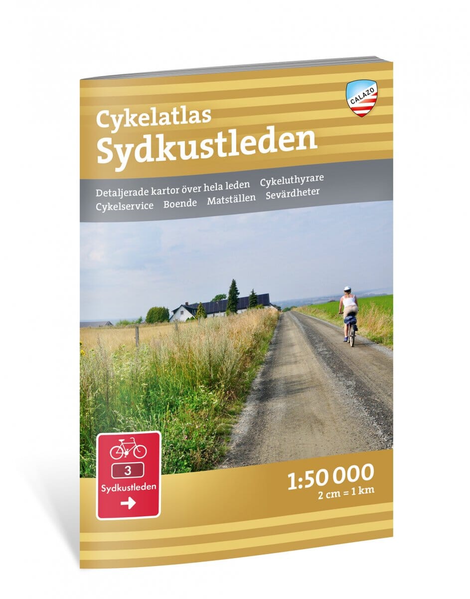 Atlas cycliste - Sydkustleden (Suède) | Calazo atlas Calazo