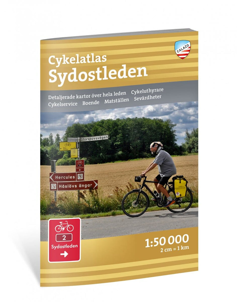 Atlas cycliste - Sydostleden (Suède) | Calazo carte pliée Calazo 