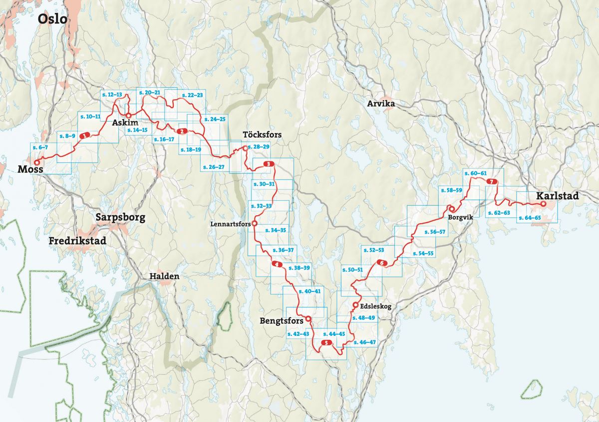 Atlas cycliste - Unionsleden (Suède) | Calazo atlas Calazo